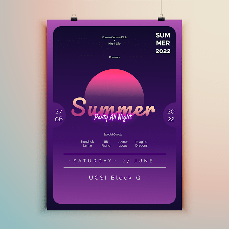Cover image for Summer Party Poster Design :: Behance