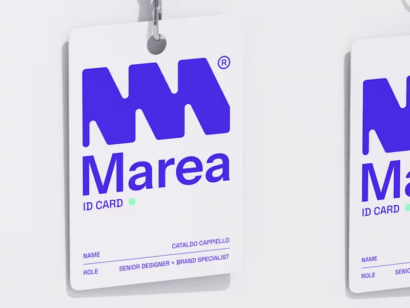 Cover image for Marea - Fictional AI SaaS corp brand design