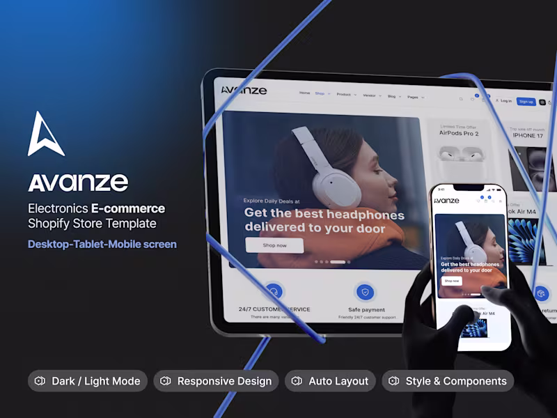 Cover image for Avanze Electronics E-commerce UI Kit