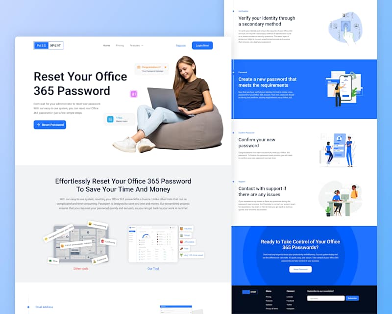 Cover image for Landing Page for PASS XPERT