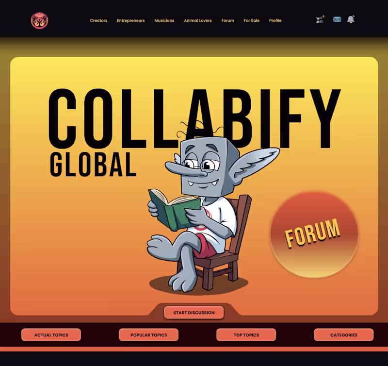 Cover image for UI/UX redesign for Collabify Global,