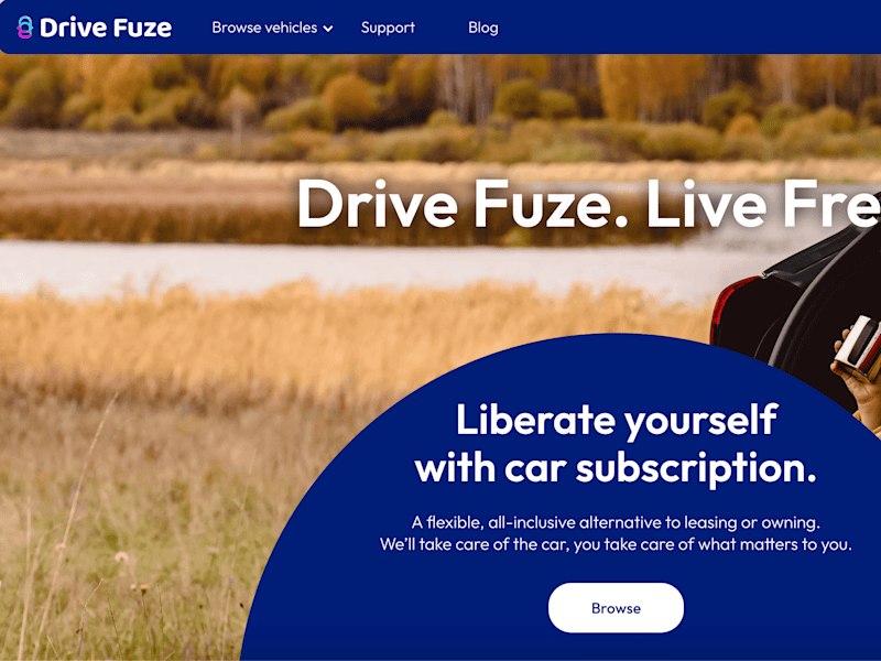 Cover image for Drive Fuze - All Inclusive Car Subscriptions