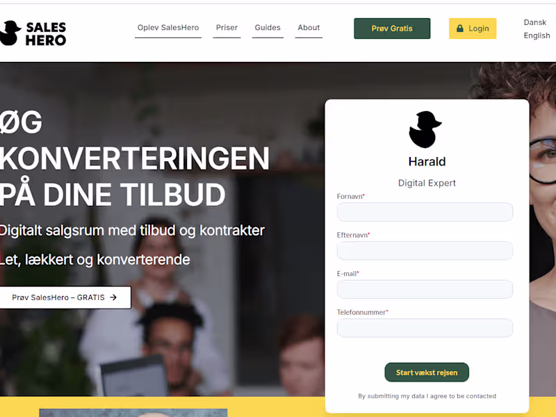 Cover image for SalesHero - dit digitale salgsrum - SalesHero