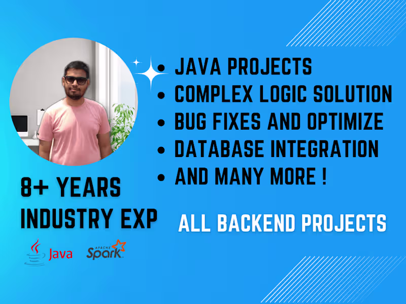 Cover image for Java Project and Bug Fixing