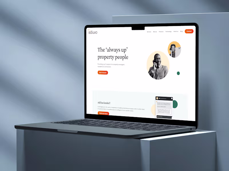 Cover image for Adiuvo | Website Redesign