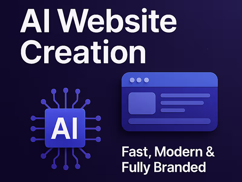 Cover image for AI Website Creation – Fast, Modern & Fully Branded
