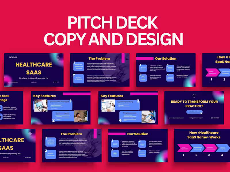 Cover image for Pitch Deck Copy & Design