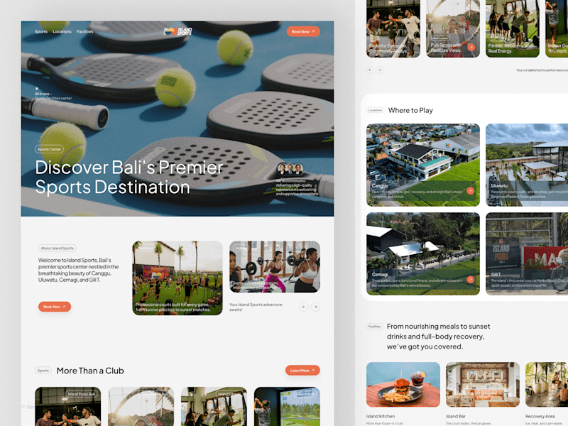 Cover image for  Sports & Lifestyle Website Landing Page Design ✦ UI UX Designer