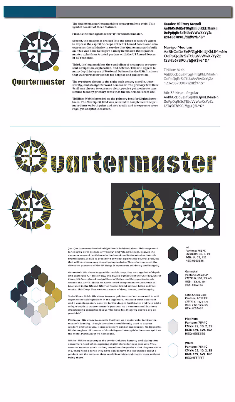 Cover image for Quartermaster Brand Design :: Behance