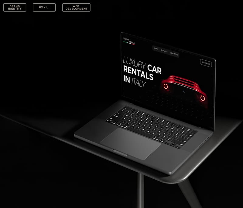 Cover image for Web Design for ITALIAN WHEELS / Luxury Car Rental
