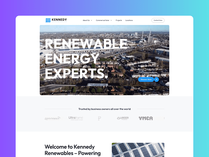 Cover image for Kennedy Renewables Website Redesign on Framer
