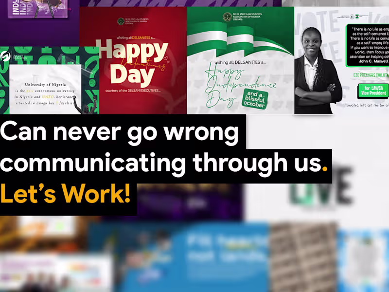 Cover image for Let me handle all of your visual communication problems.