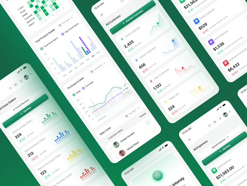 Cover image for AI Inventory Management Web App UI Design