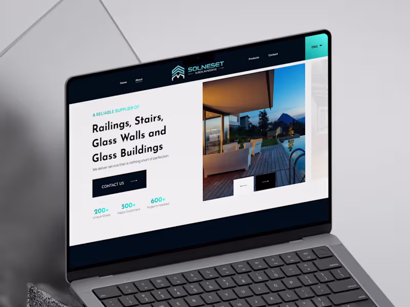 Cover image for Glass & Steel Supplier — Website Redesign & Branding