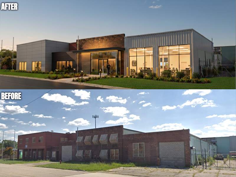 Cover image for Adaptive Reuse: Detroit Industrial to Modern Office