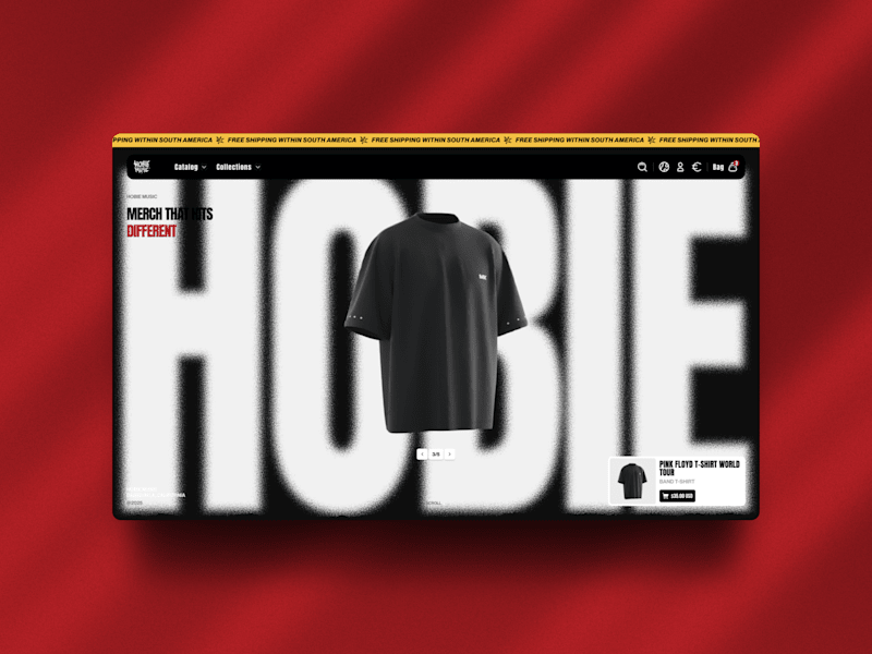 Cover image for Hobie Music E-commerce UI Design (Figma)