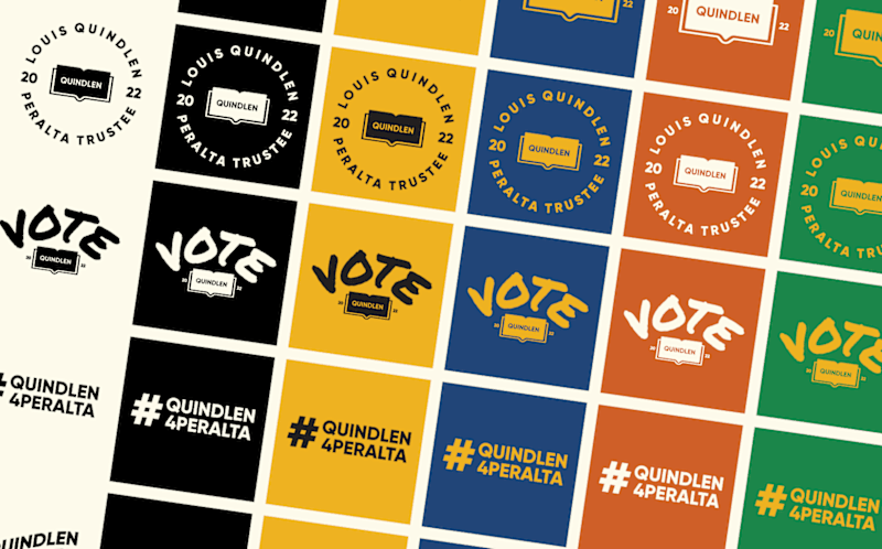 Cover image for Louis Quindlen: Campaign and Web Design: