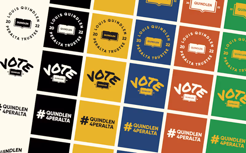 Cover image for Louis Quindlen: Campaign and Web Design: