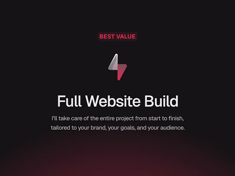 Cover image for Full Website Build