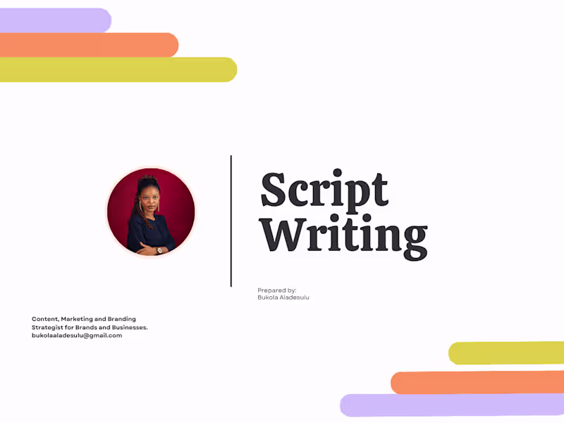 Cover image for Campaign Video Scriptwriting