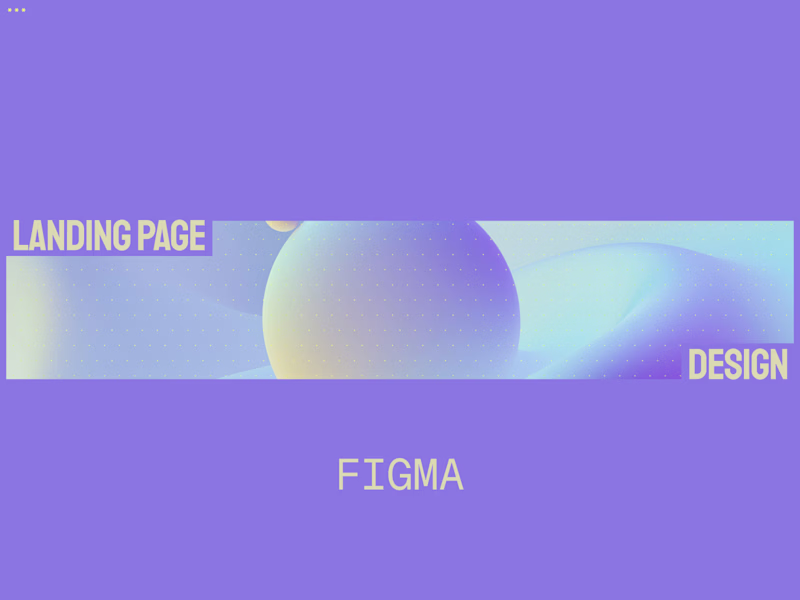 Cover image for [Figma] Landing Page Design