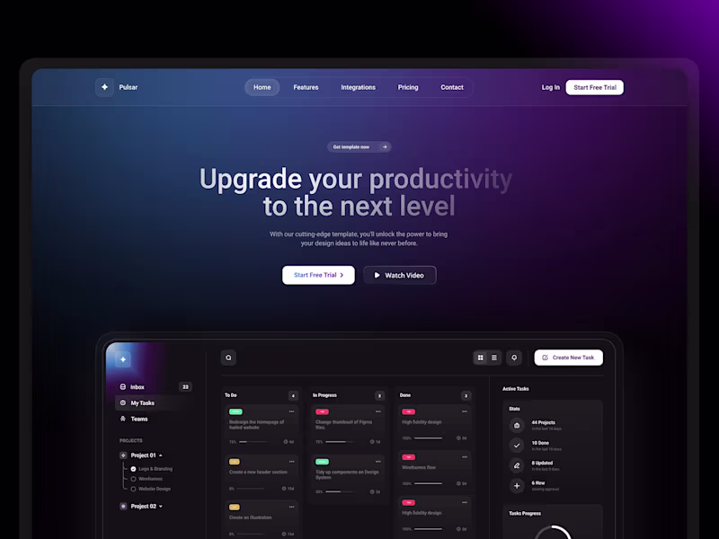 Cover image for Pulsar — Framer SaaS Template