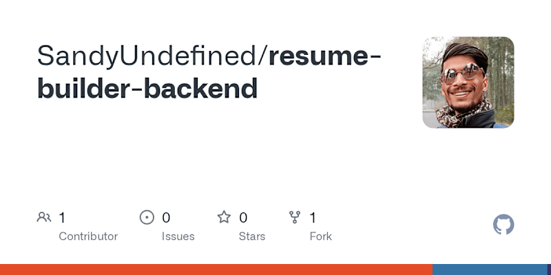 Cover image for Resume Builder Backend