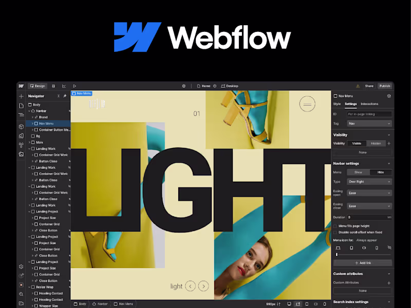 Cover image for Webflow design and development