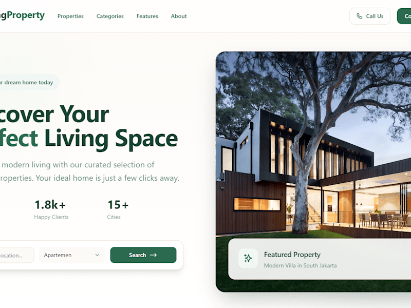 Cover image for Living Property – Modern Rental & Property Listings Platform
