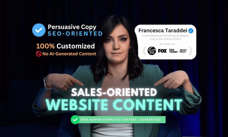 Cover image for SEO-Oriented Website Content Copywriting Services