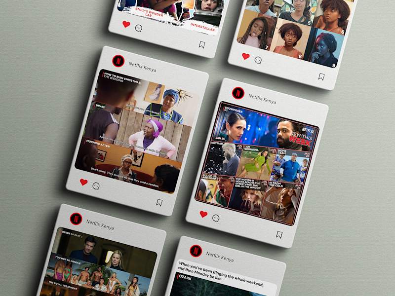 Cover image for Social Media Content - Netflix Kenya :: Behance