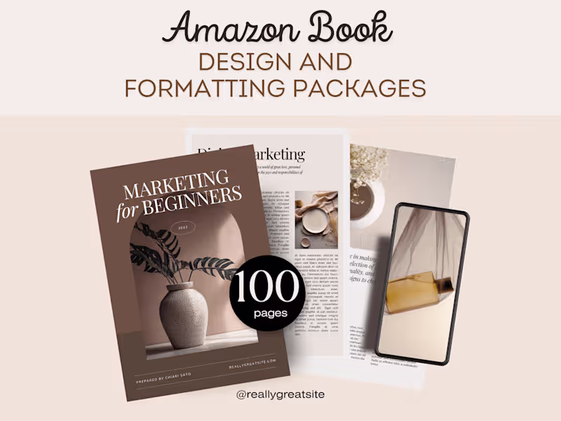 Cover image for Amazon Book Design & Formatting Packages