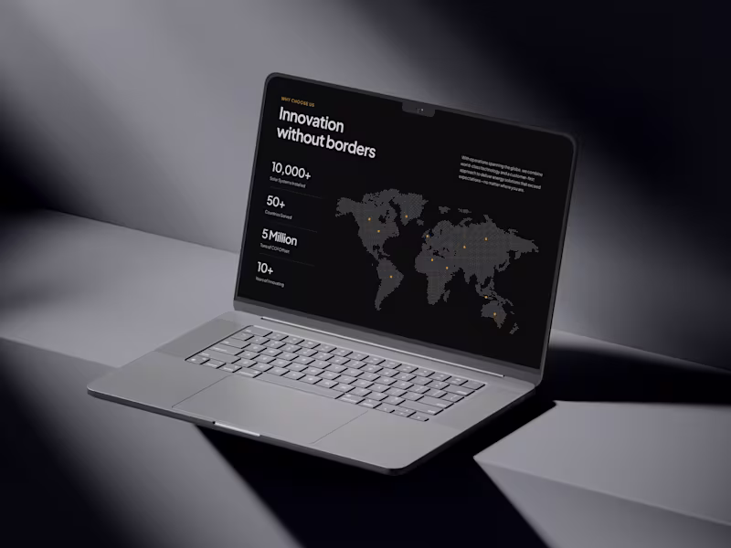 Cover image for Web design work for one of our solar energy based clients in...