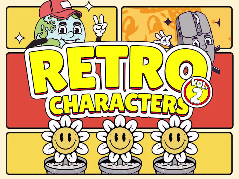Cover image for Retro Characters Vol.2