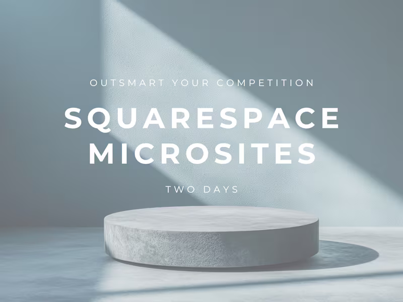 Cover image for Easy-to-manage, modern-design Squarespace websites.