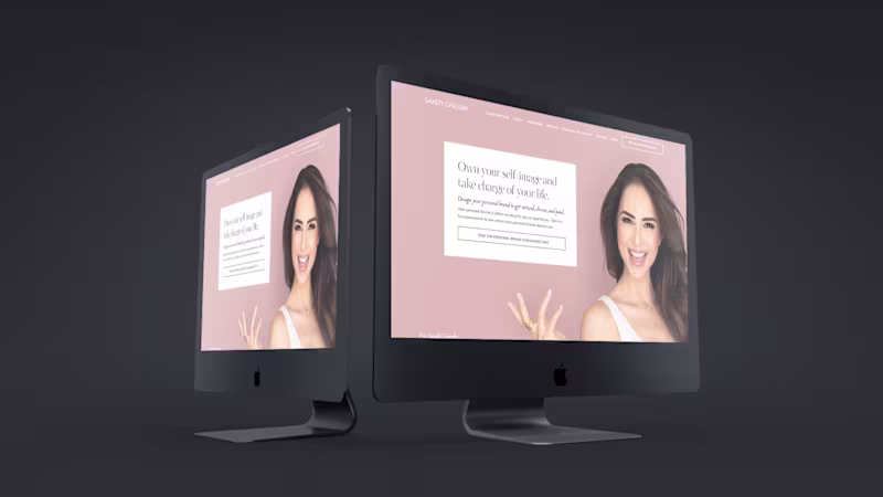 Cover image for I designed and built this Kajabi website for Sandy In Focus,...