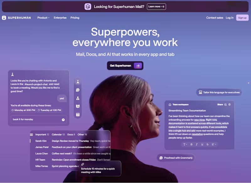 Cover image for Framer Site for Mail, Docs & AI That Works Everywhere