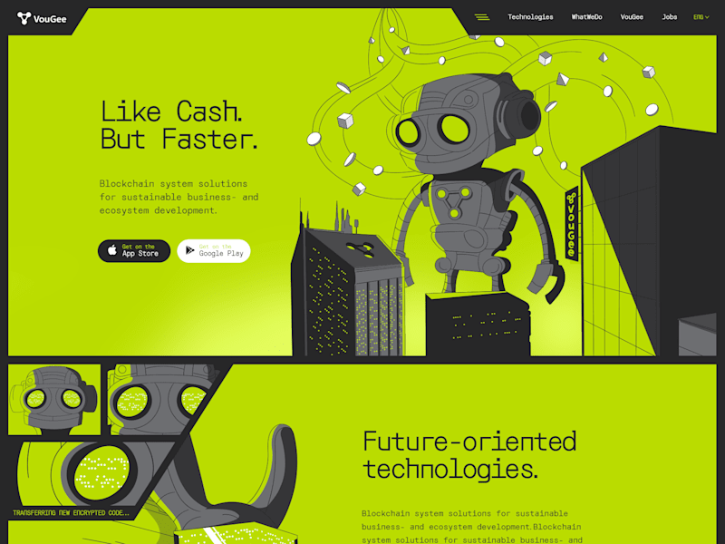 Cover image for Vougee website design