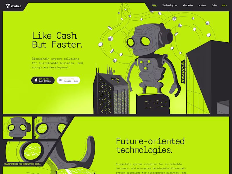 Cover image for Vougee website design