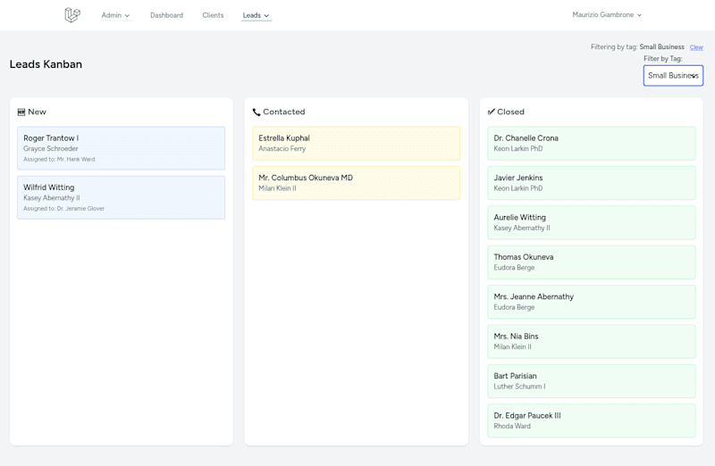 Cover image for MiniCRM TALL stack (Tailwind, Alpine, Laravel, Livewire)