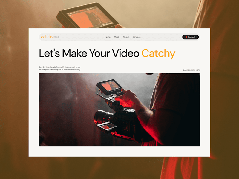 Cover image for Catchy Project | Framer Landing Page Design & Development