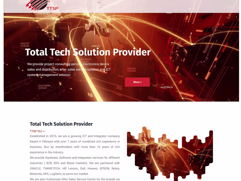 Cover image for Tech Company website