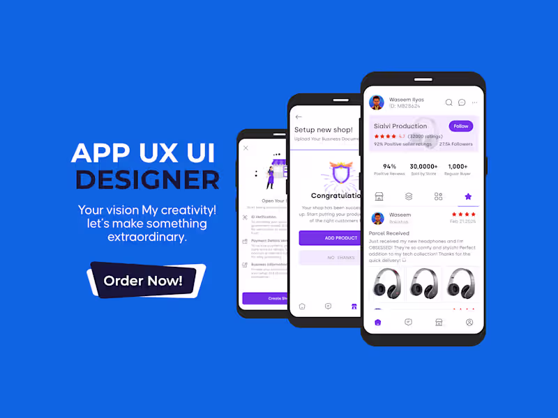 Cover image for Mobile app ui design web dashboard ux ui design user interface