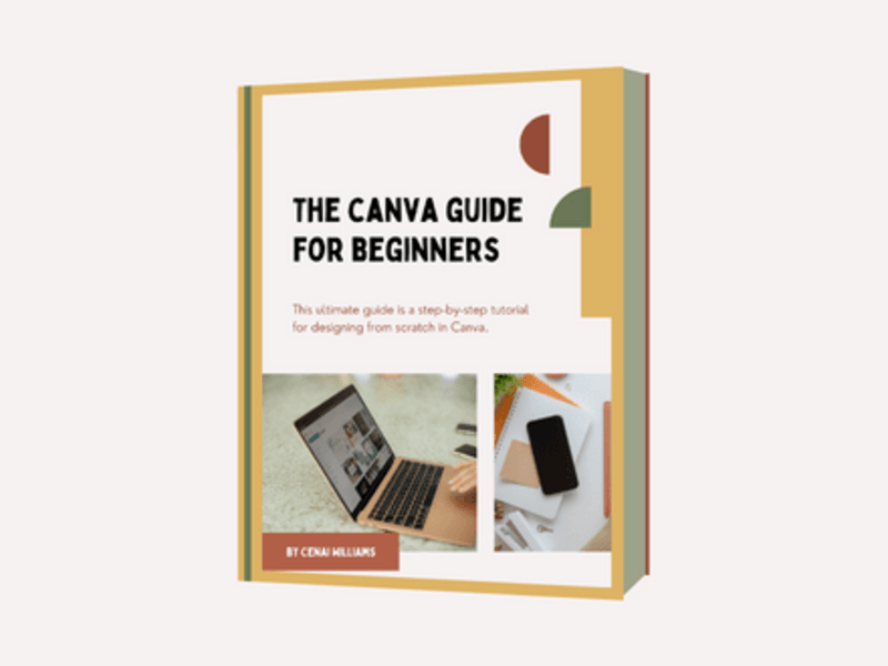 Cover image for The Canva Guide For Beginners Ebook 