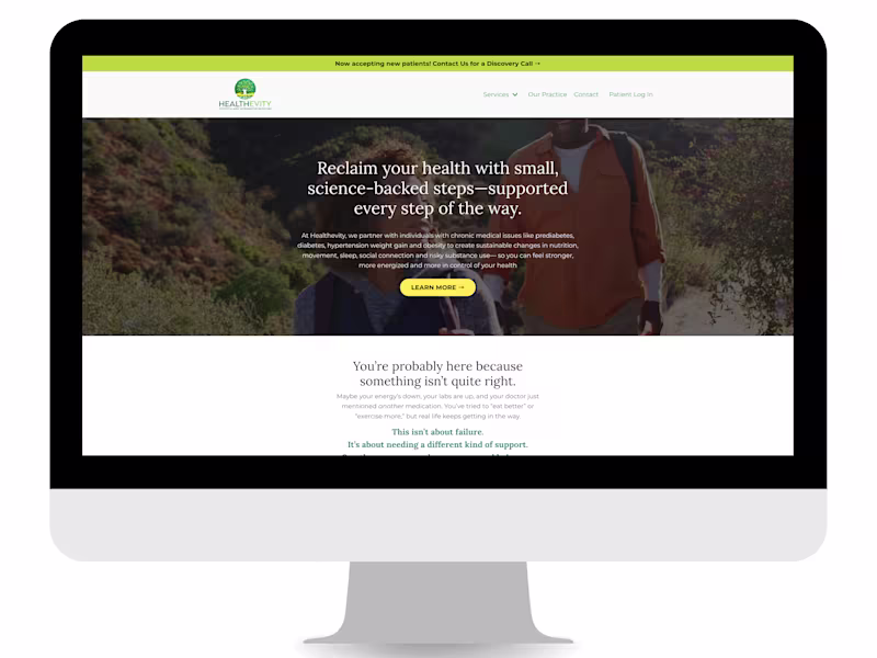 Cover image for ADA Compliant Kajabi Website for a Doctor.
