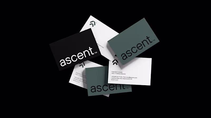 Cover image for ascent™    Visual identity