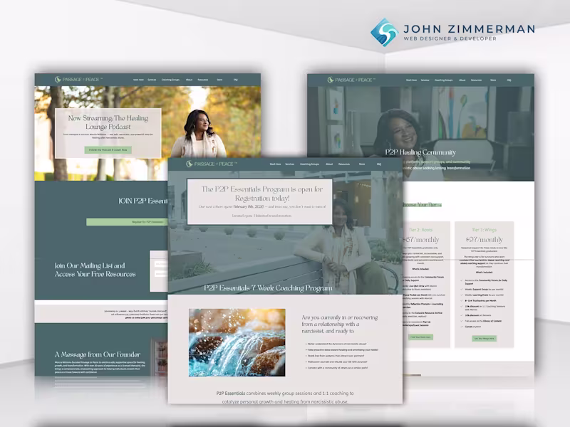 Cover image for Kajabi Platform Audit & Website Optimization — Passage to Peace
