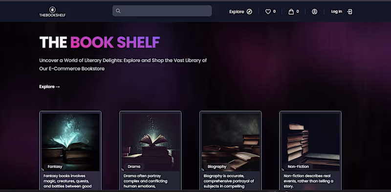 Cover image for A modern e-commerce bookstore web