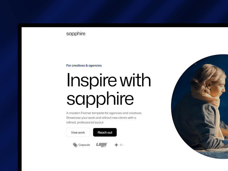 Cover image for Sapphire - Agency Template