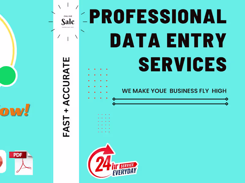 Cover image for I will be your accurate data entryand convert file for you